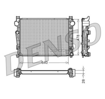 Chladič, chlazení motoru DENSO DRM17092