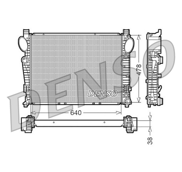 Chladič, chlazení motoru DENSO DRM17094