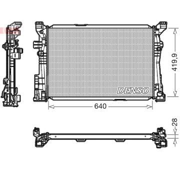 Chladič, chlazení motoru DENSO DRM17097