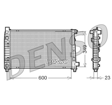 Chladič, chlazení motoru DENSO DRM17102