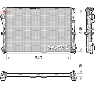 Chladič, chlazení motoru DENSO DRM17103