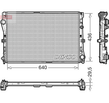 Chladič, chlazení motoru DENSO DRM17104