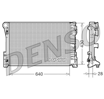 Chladič, chlazení motoru DENSO DRM17110