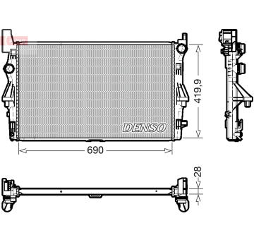 Chladič motora DENSO DRM17113