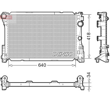 Chladič motora DENSO DRM17115