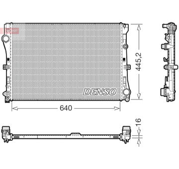 Chladič, chlazení motoru DENSO DRM17118