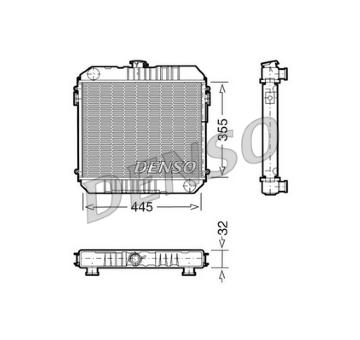 Chladič, chlazení motoru DENSO DRM20001