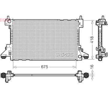 Chladič, chlazení motoru DENSO DRM20006