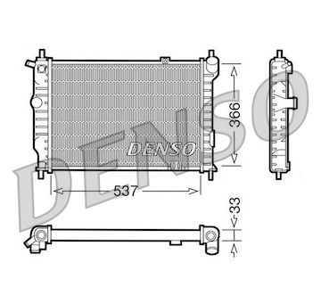 Chladič, chlazení motoru DENSO DRM20010