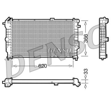 Chladič, chlazení motoru DENSO DRM20021