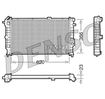 Chladič, chlazení motoru DENSO DRM20022