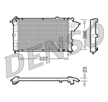 Chladič, chlazení motoru DENSO DRM20023