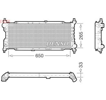 Chladič, chlazení motoru DENSO DRM20036