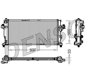 Chladič, chlazení motoru DENSO DRM20039