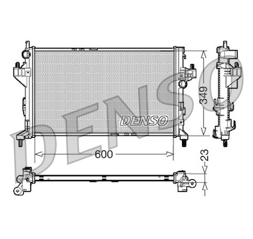 Chladič, chlazení motoru DENSO DRM20045