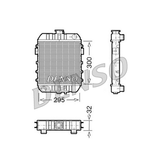 Chladič, chlazení motoru DENSO DRM20060