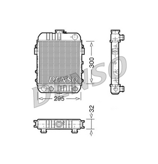 Chladič, chlazení motoru DENSO DRM20061