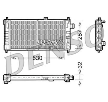 Chladič, chlazení motoru DENSO DRM20064