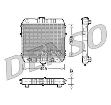 Chladič, chlazení motoru DENSO DRM20073