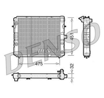 Chladič motora DENSO DRM20075