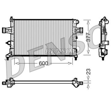 Chladič, chlazení motoru DENSO DRM20083