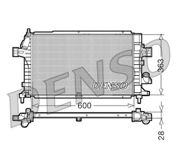 Chladič, chlazení motoru DENSO DRM20100