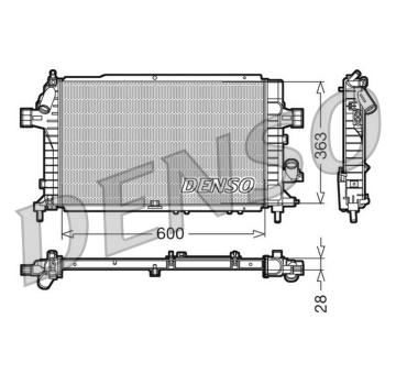 Chladič, chlazení motoru DENSO DRM20104
