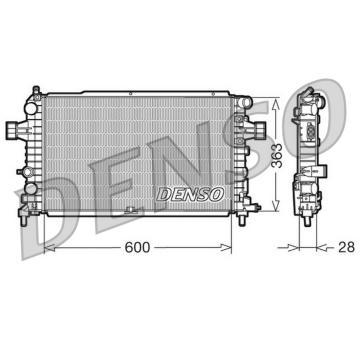 Chladič, chlazení motoru DENSO DRM20105