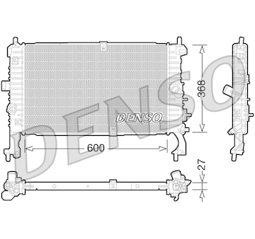 Chladič, chlazení motoru DENSO DRM20106