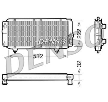 Chladič, chlazení motoru DENSO DRM21001