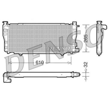 Chladič, chlazení motoru DENSO DRM21012