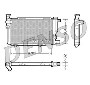 Chladič, chlazení motoru DENSO DRM21013