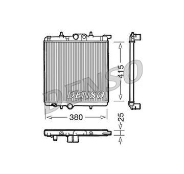Chladič, chlazení motoru DENSO DRM21020