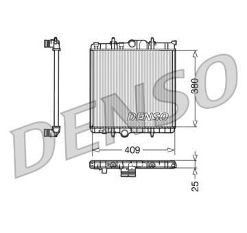 Chladič, chlazení motoru DENSO DRM21025