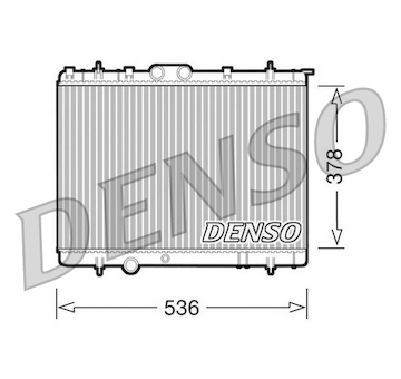 Chladič, chlazení motoru DENSO DRM21030