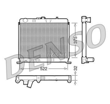 Chladič, chlazení motoru DENSO DRM21060