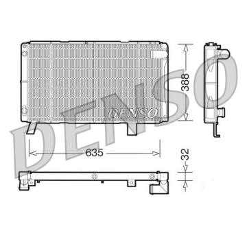 Chladič, chlazení motoru DENSO DRM21072