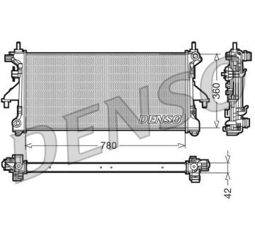 Chladič, chlazení motoru DENSO DRM21102