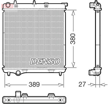 Chladič, chlazení motoru DENSO DRM21108