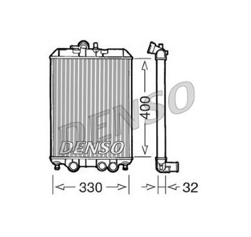 Chladič, chlazení motoru DENSO DRM22001