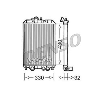 Chladič, chlazení motoru DENSO DRM22002
