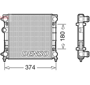 Chladič, chlazení motoru DENSO DRM22003