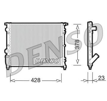 Chladič, chlazení motoru DENSO DRM23001