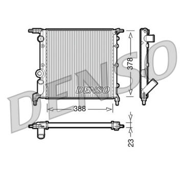 Chladič, chlazení motoru DENSO DRM23006