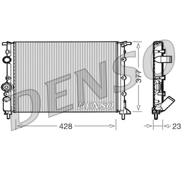Chladič, chlazení motoru DENSO DRM23008