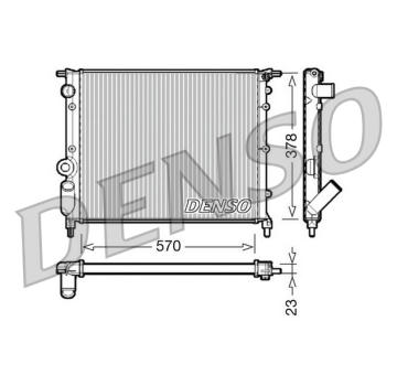Chladič, chlazení motoru DENSO DRM23013