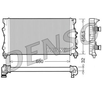 Chladič, chlazení motoru DENSO DRM23024