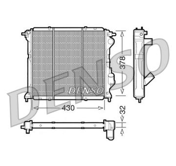 Chladič, chlazení motoru DENSO DRM23027