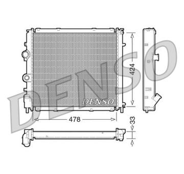 Chladič motora DENSO DRM23030