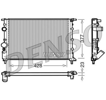 Chladič, chlazení motoru DENSO DRM23032